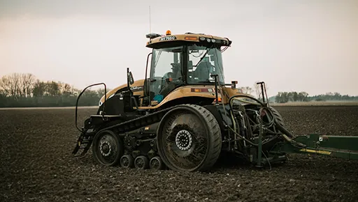 tractor in field